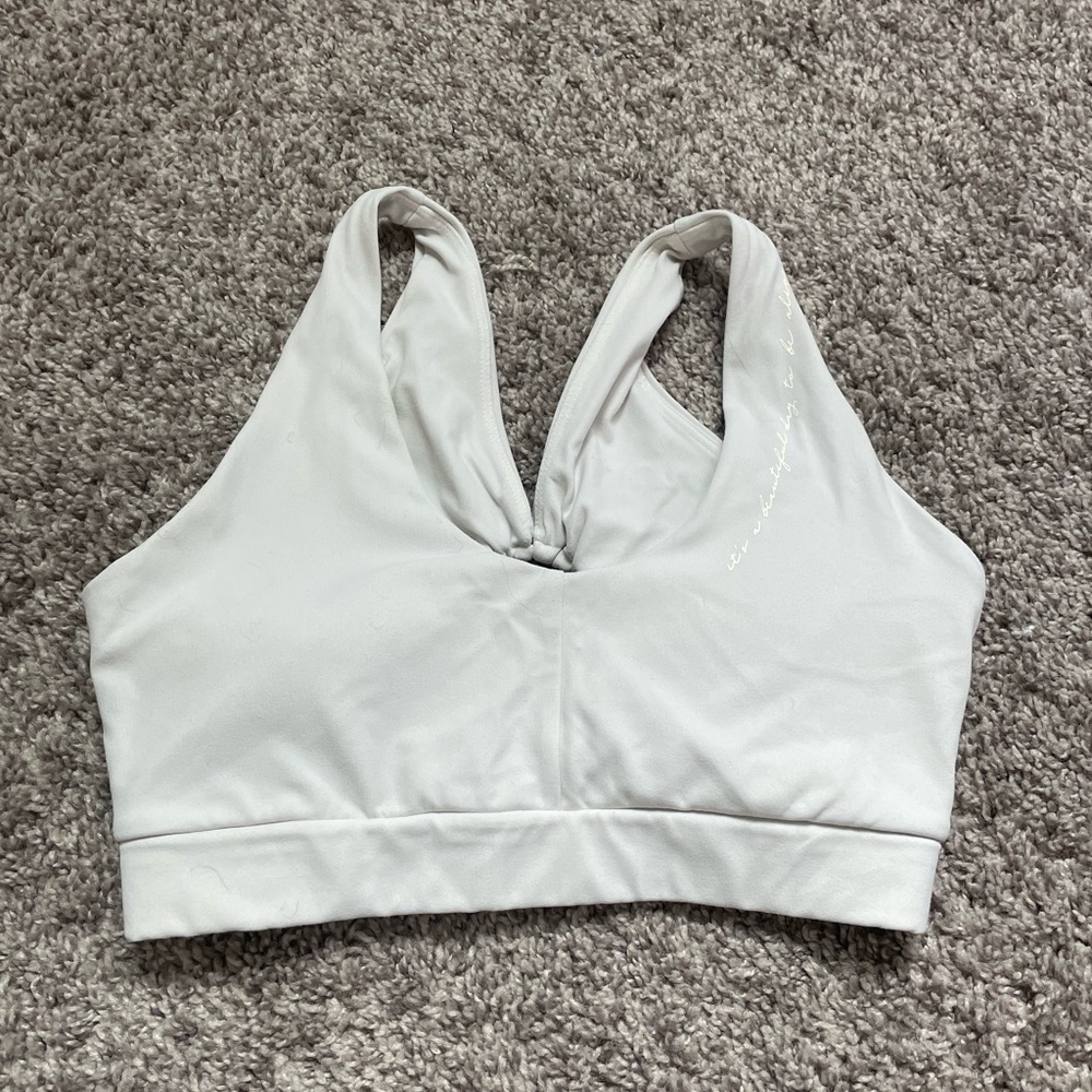 Gymshark X Whitney Simmons Sports Bra Unbleached XS